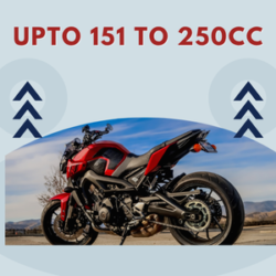 Upto 151 to 250cc